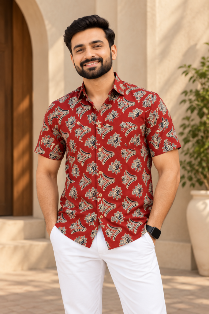 Brown Heritage Printed Shirt